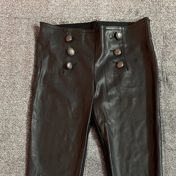 Black Leather pants, Small, Forever 21 - Picture 2 of 4